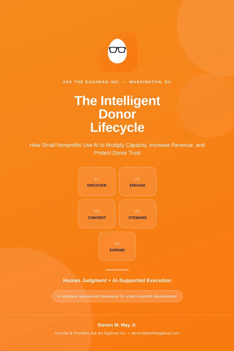 The Intelligent Donor Lifecycle cover
